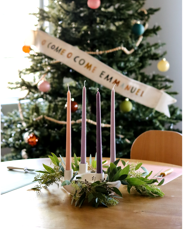 Ceramic Advent Wreath