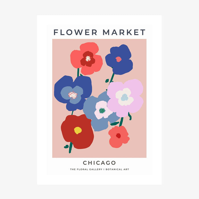 Chicago Flower Market wall art print