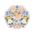 Chickens  & Flowers Decal Sticker