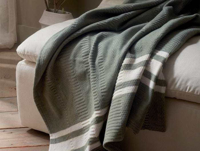 Cirrus Supersoft Organic Cotton Throw  | Cypress