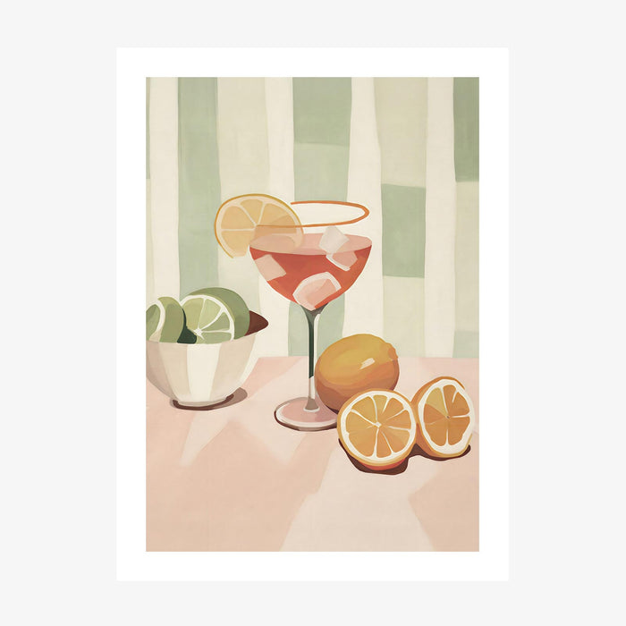 Citrus Cocktail wall art print