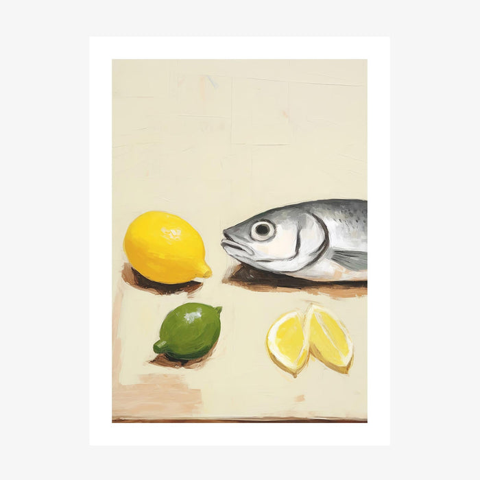 Citrus Fish wall art print