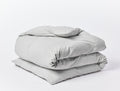 Cloud Brushed™ Organic Flannel Duvet Cover | Pale Gray Heather
