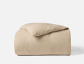 Cloud Brushed™ Organic Flannel Duvet Cover | Camel Heather