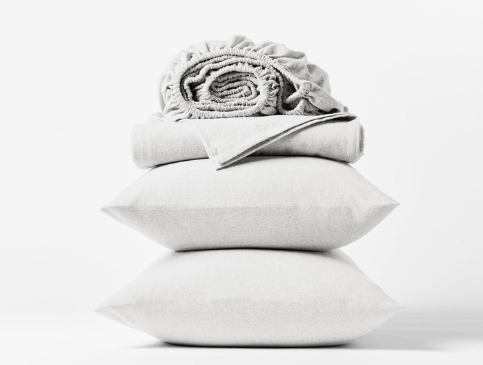 Cloud Brushed™ Organic Flannel Sheets | Alpine White