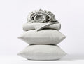 Cloud Brushed™ Organic Flannel Sheet Sets | Pale Gray Heather