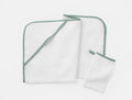 Cloud Loom™ Organic Baby Hooded Towel and Bath Mitt Set