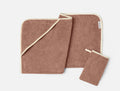 Cloud Loom™ Organic Baby Hooded Towel and Bath Mitt Set