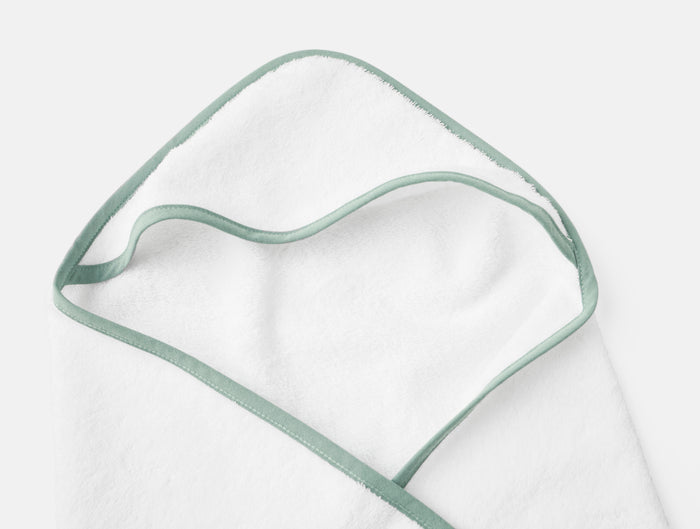 Cloud Loom™ Organic Baby Hooded Towel and Bath Mitt Set