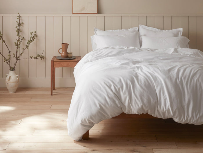 Cloud Soft Organic Sateen Duvet Cover | Alpine White