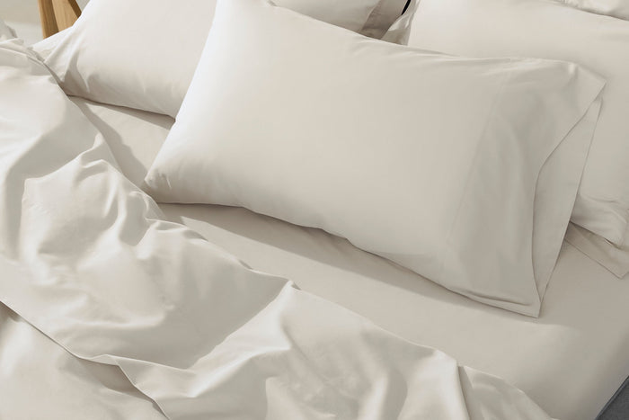 Cloud Soft Organic Sateen Pillowcase | Stone
