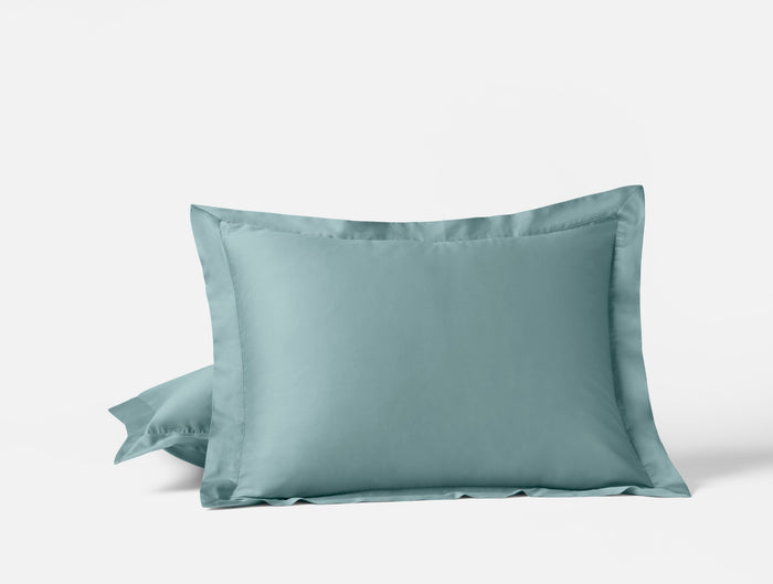Cloud Soft Organic Sateen Sham | Pacific Blue