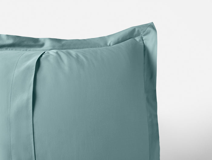 Cloud Soft Organic Sateen Sham | Pacific Blue