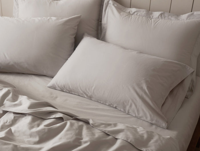 Cloud Soft Organic Sateen Sham - Coyuchi | Pale Gray