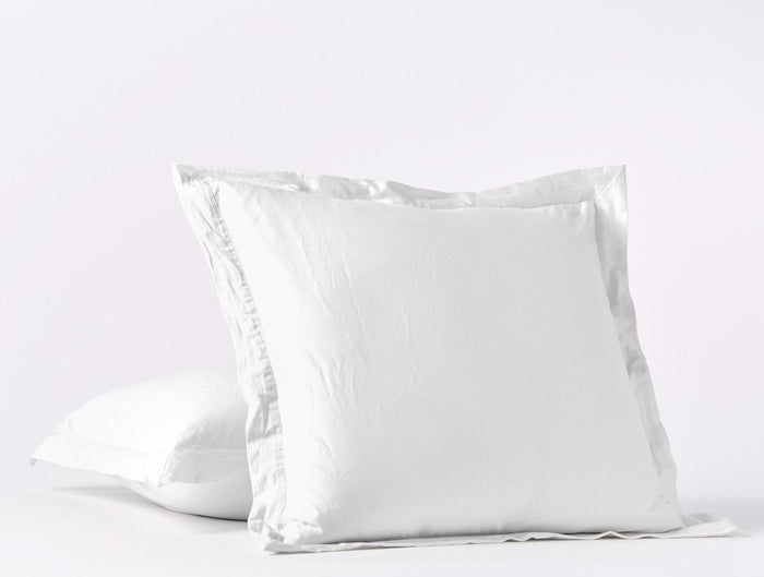 Cloud Soft Organic Sateen Euro Sham | Alpine White