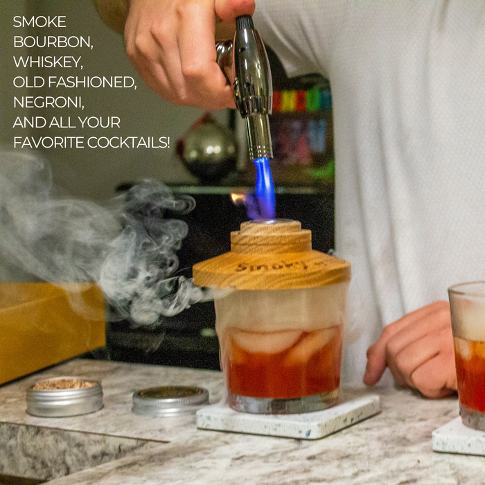 Cocktail Smoker Kit, Premium Home Bar Gift Set, Whiskey Men