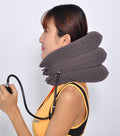 Collier cervical gonflable + traction