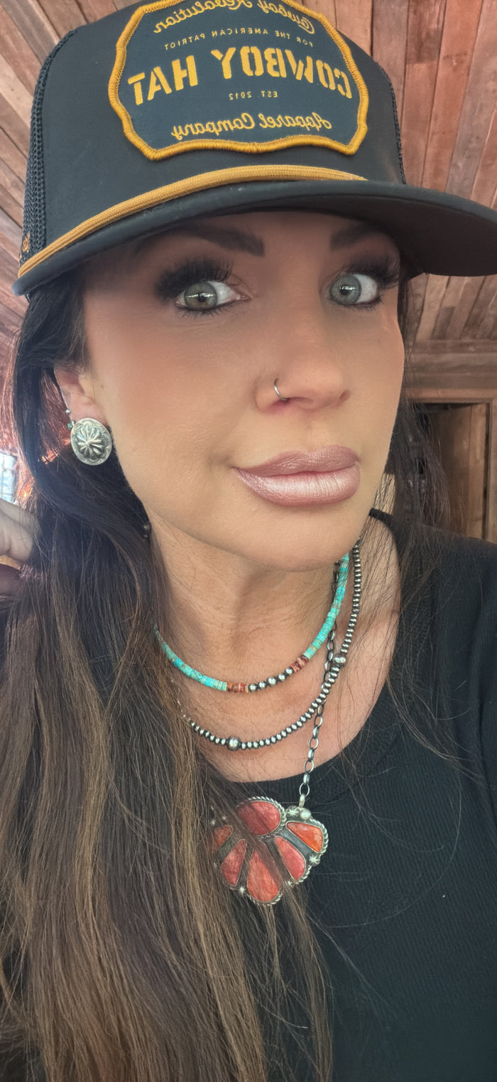 Concho Sterling Silver Earrings by Joan Begay