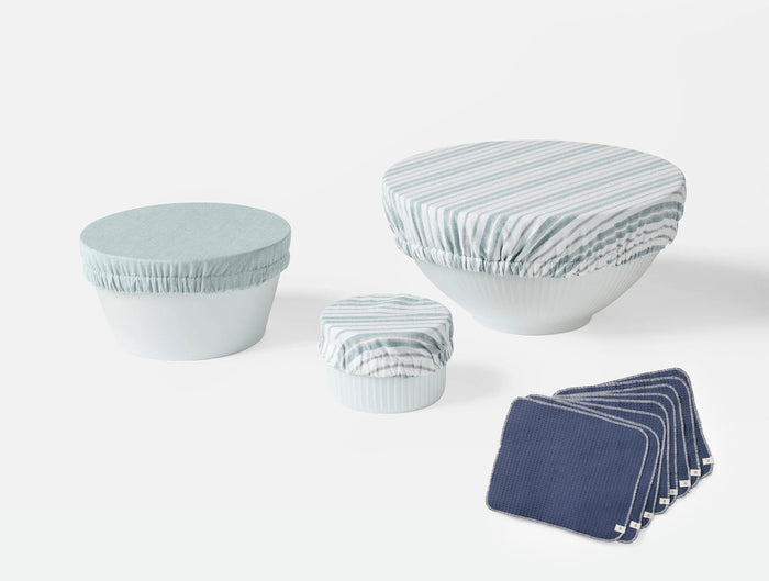 Conserve Organic Bowl Covers + Paperless Towels Set