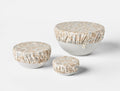 Coyuchi Conserve Organic Bowl Covers | Hazel Chambray/Garden