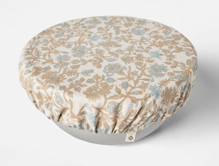 Coyuchi Conserve Organic Bowl Covers | Hazel Chambray/Garden