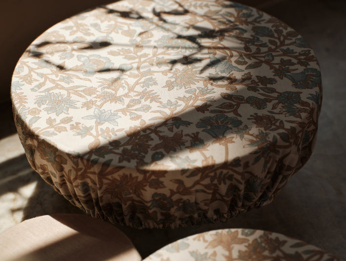 Coyuchi Conserve Organic Bowl Covers | Hazel Chambray/Garden
