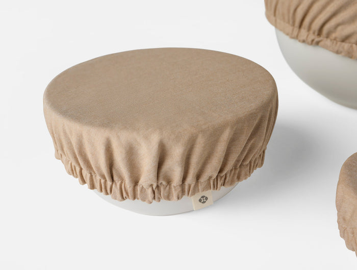 Coyuchi Conserve Organic Bowl Covers | Hazel Chambray/Garden