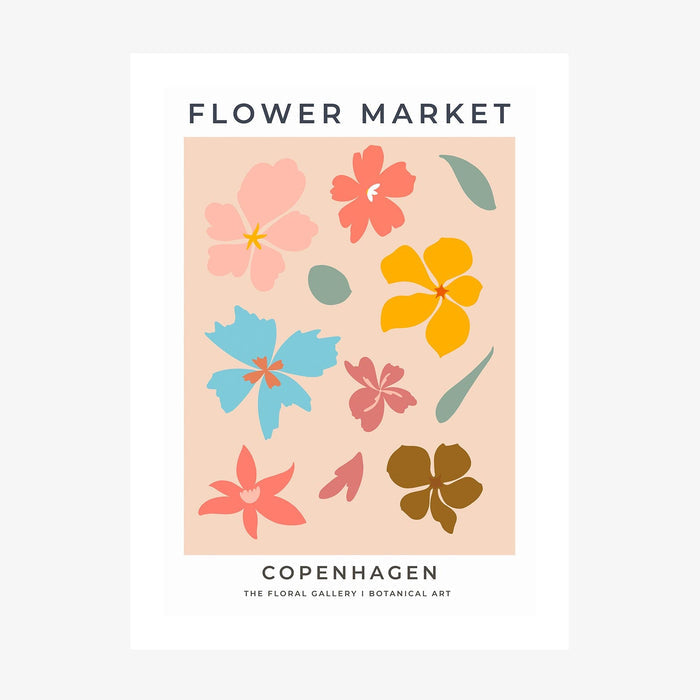 Copenhagen Flower Market 2 wall art print
