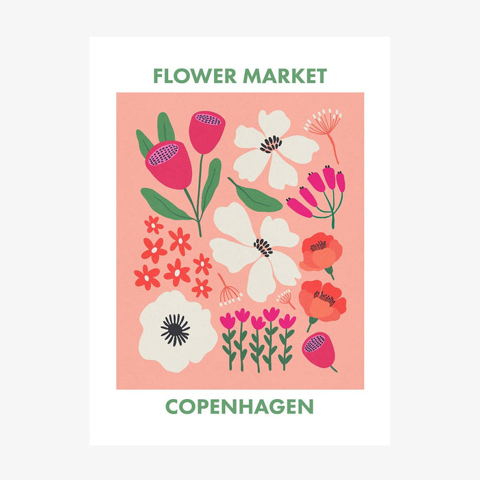 Copenhagen Flower Market wall art print