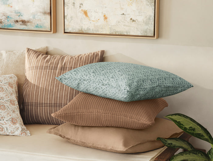 Coral Bell Print Decorative Pillow Cover + Pillow Insert Set