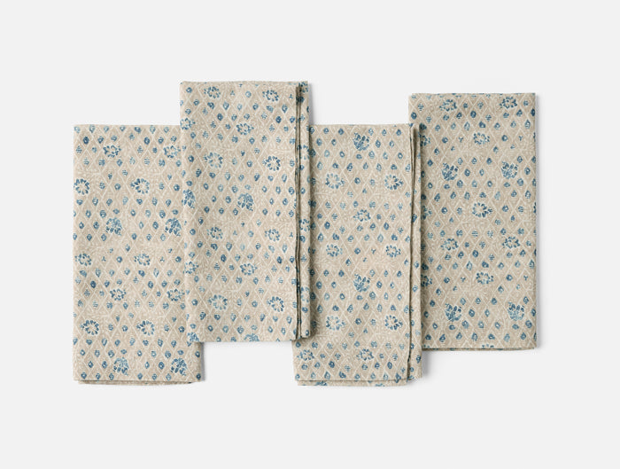 Coral Bell Print Napkins, Set of 4