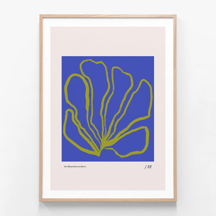 Coral Study 3 oak framed print