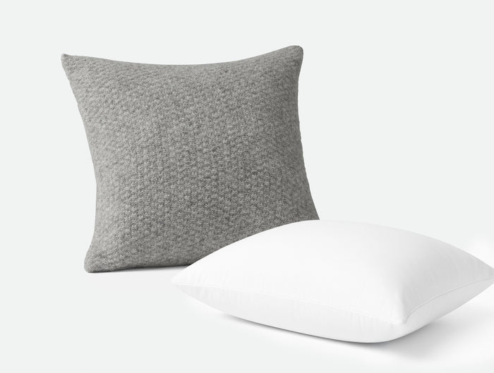 Cordillera Alpaca Cotton Knit Decorative Pillow + Pillow Insert Set