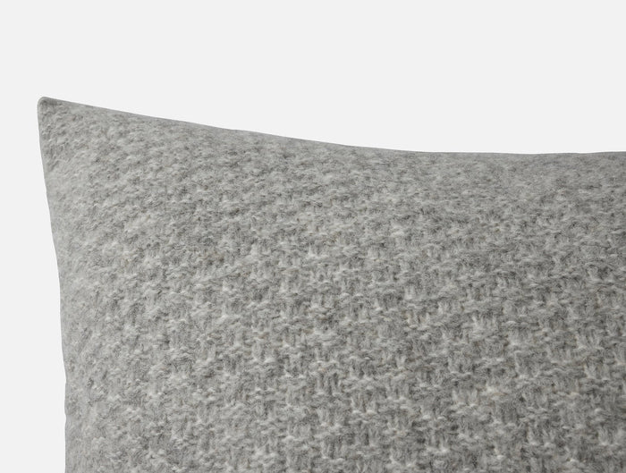 Cordillera Alpaca Cotton Decorative Pillow Cover | Gray Heather