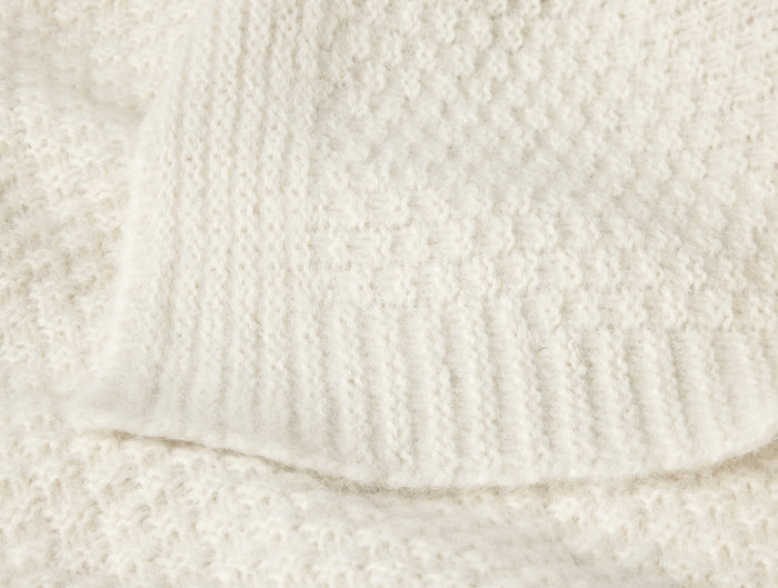 Cordillera Alpaca Cotton Knit Throw