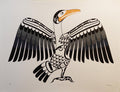 Cormorant Limited Edition Print by Kwakwaka'wakw Master Carver Calvin Hunt