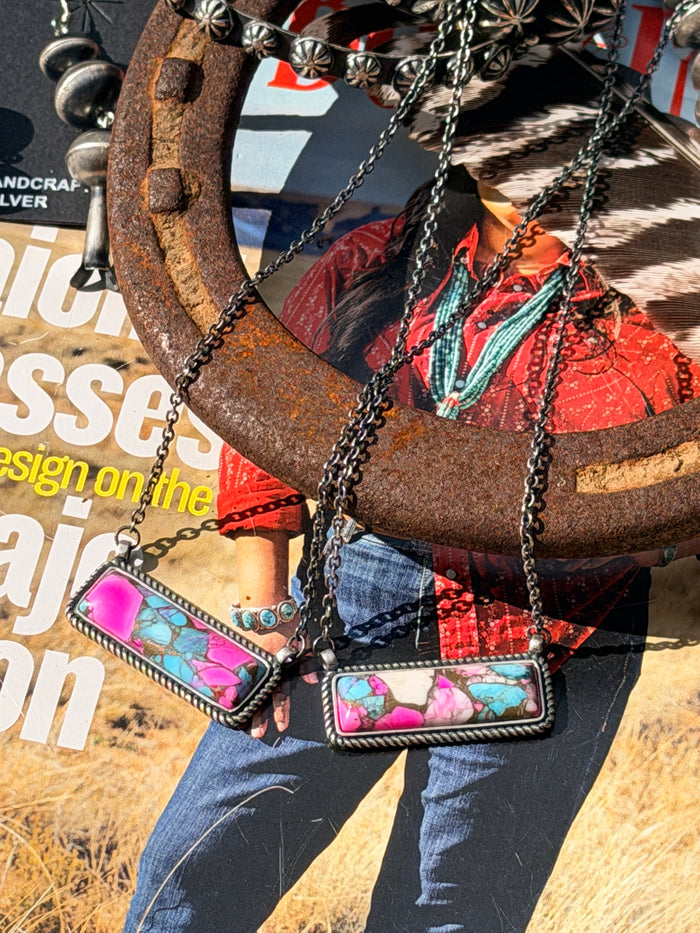Cotton Candy Bar Necklace