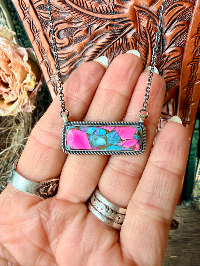 Cotton Candy Bar Necklace