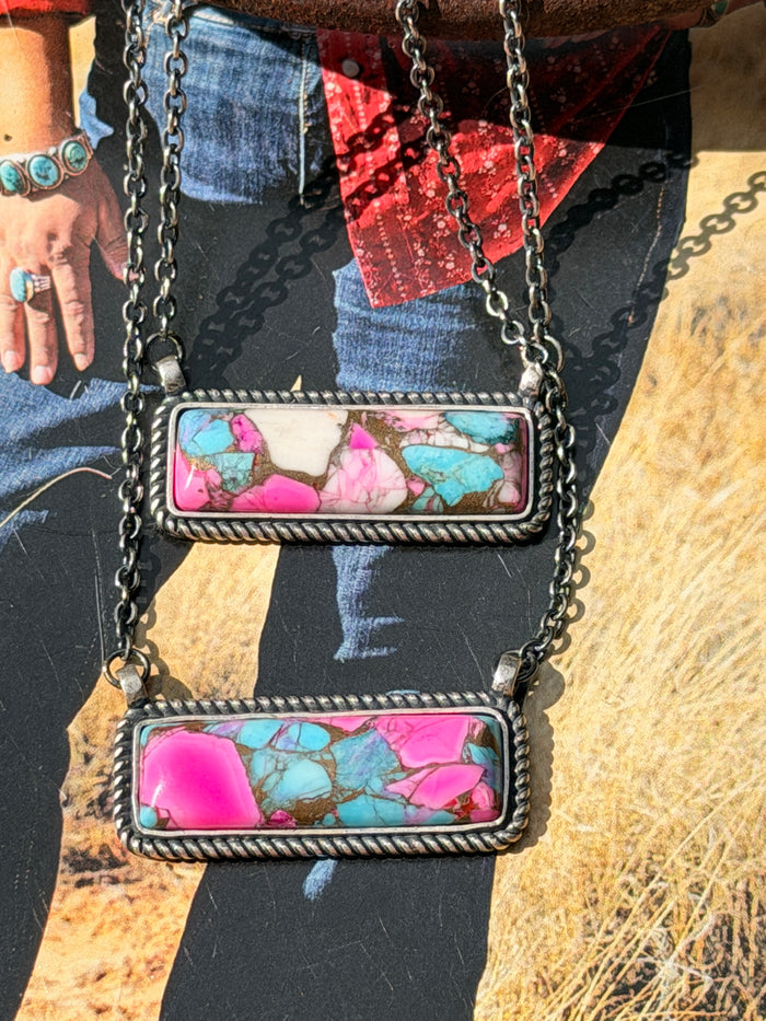 Cotton Candy Bar Necklace