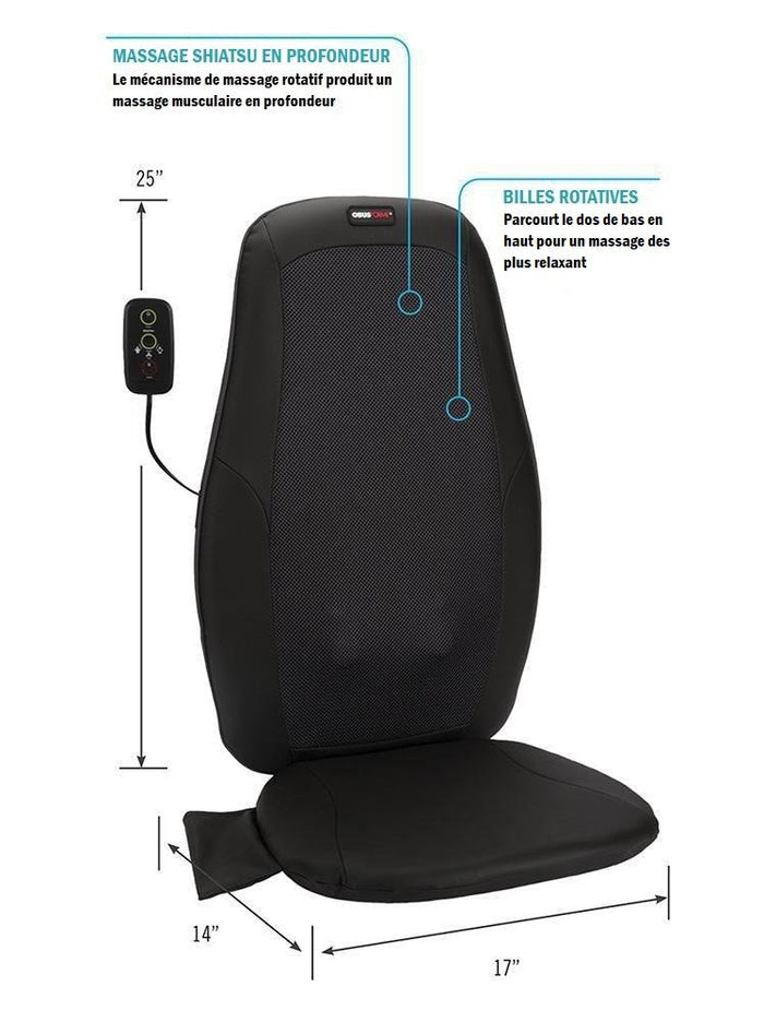 Coussin de massage Shiatsu en profondeur