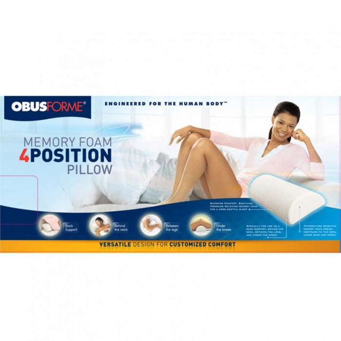 Coussin demi-lune 4 positions en mousse mémoire