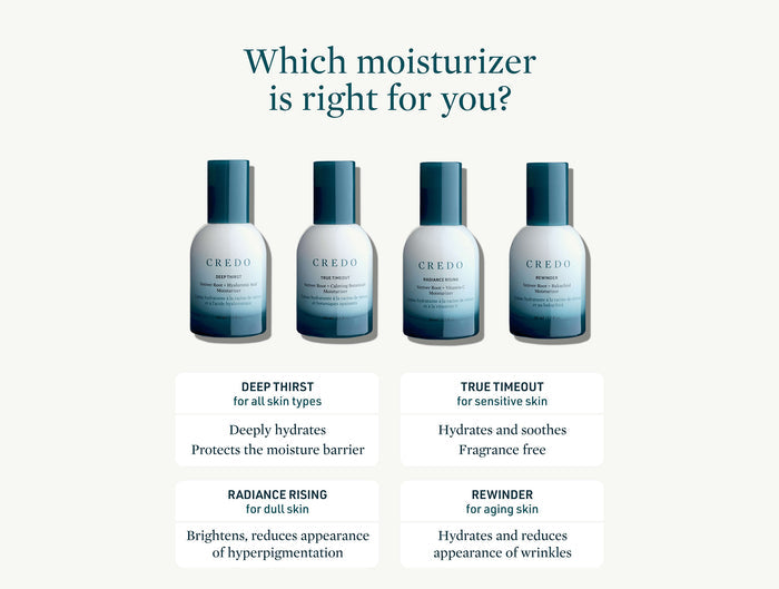 Credo True Timeout Vetiver Root + Calming Botanicals Moisturizer for Sensitive Skin