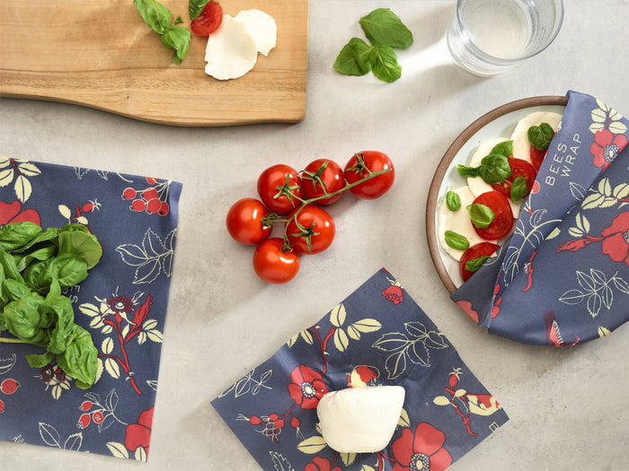 Cut-to-Size Roll Beeswax Food Wrap - Botanical Print