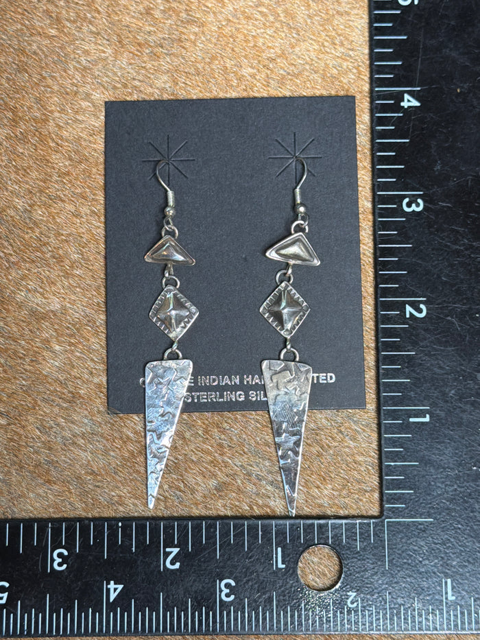 Dakota Willie Navajo Sterling Silver Earrings