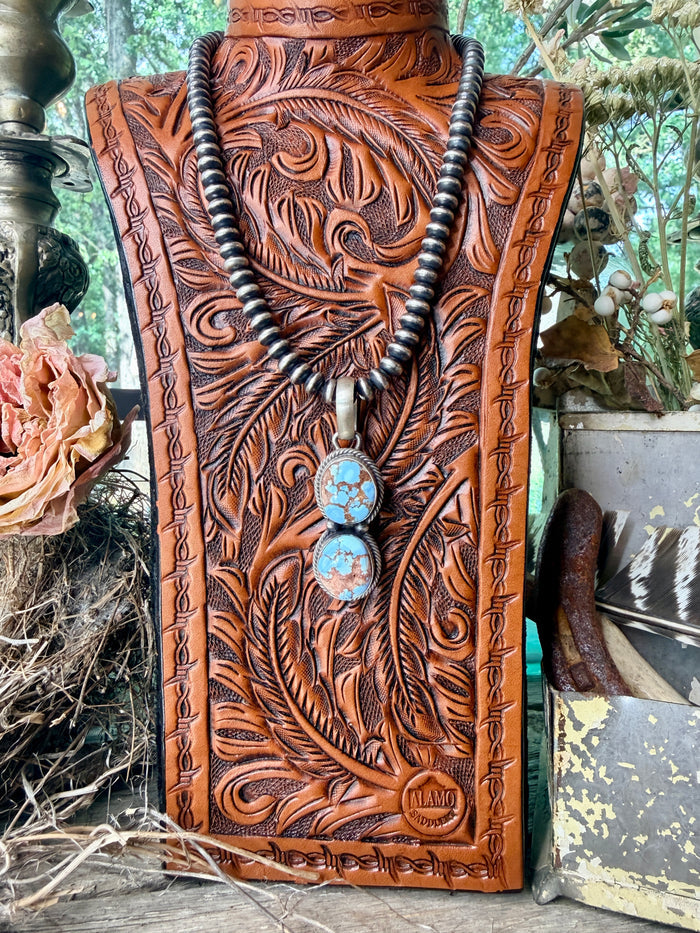 Darrin Livingston Golden Hills Turquoise & Sterling Silver Pendant