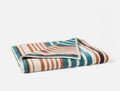 Dawn Stripe Organic Beach Towel - Coyuchi | Aquamarine Stripe