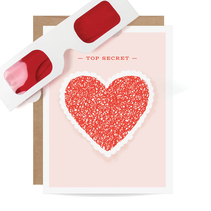 Decoder Card - Top Secret Heart/Love