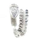 Delayne Reeves Adjustable Sterling Silver Triangle Wire Arrow Ring