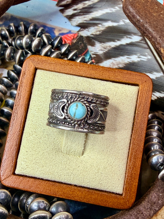 Delayne Reeves Dry Creek Turquoise Ring, Size 7