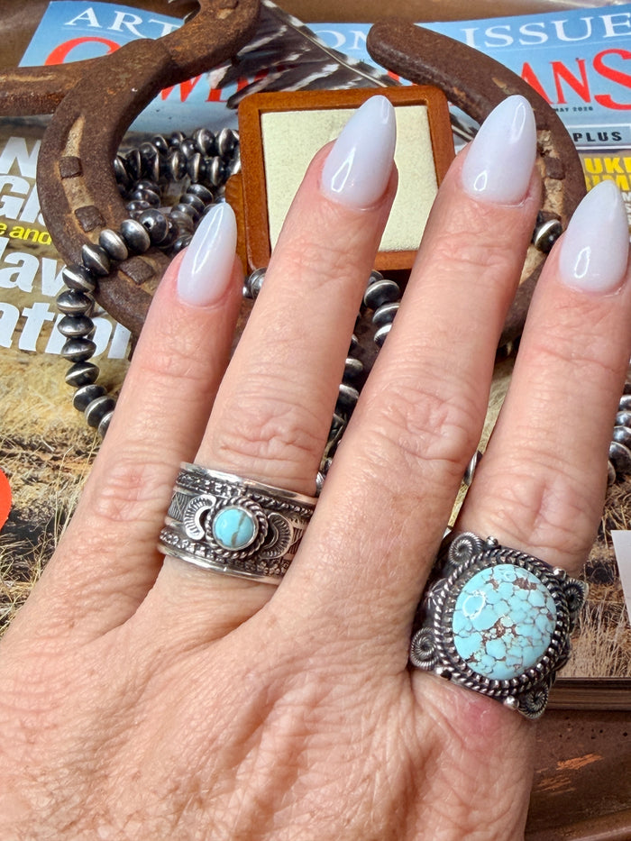 Delayne Reeves Dry Creek Turquoise Ring, Size 7